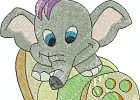 elephant 9 5x7